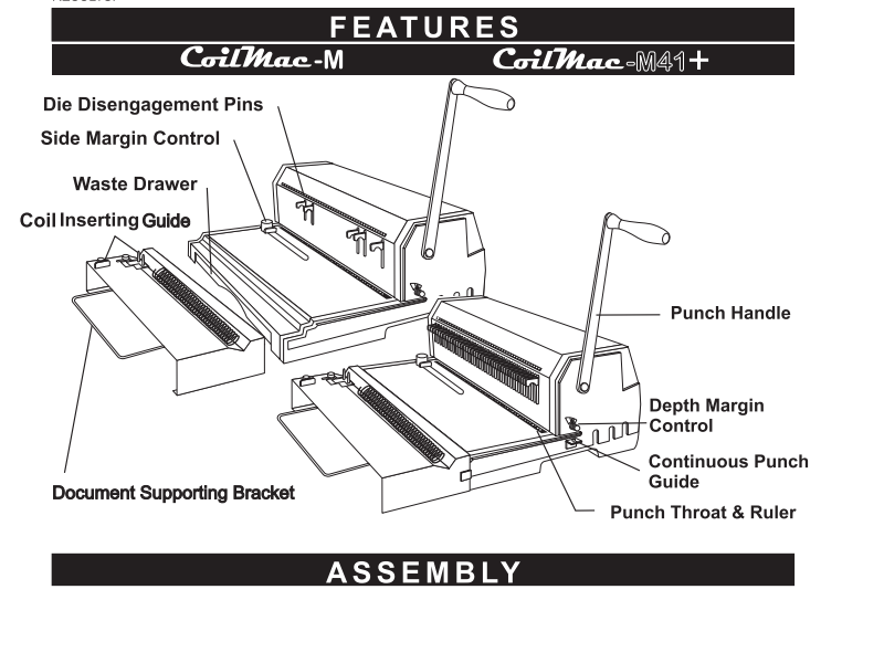 Binding Machine - Akiles Coil Mac Plus Coil Binding Machine - Plastic Spiral Coil Oval Hole Punch