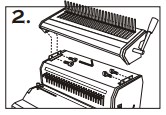 CombMac 24E Comb Binding Machine Assembly