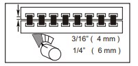 CombMac 24E Setup Small Depth Margin Control