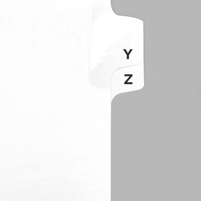 Alphabetical File Dividers