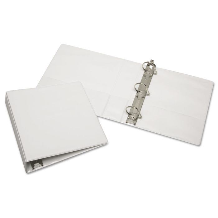 3 Ring Clear View Binders White & Black