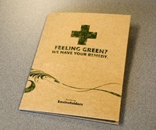 The EnviroFolder®  Eco-friendly presentation folder