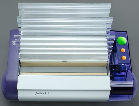 Bind high quality booklets with the Powis Parker FB9 binder from Finitura Fastback 9 Binding Machine