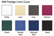 Prestige Linen Thermal Binding Covers Prestige Linen Thermal Binding Covers