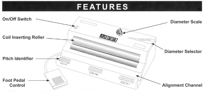 Roll@Coil Binding Machine Features