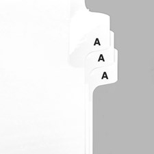 Index Tabs Individual Letter Tabs