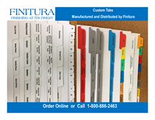 Custom Printed Index Tabs Custom Printed Index Tabs