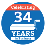 34 Years in Business